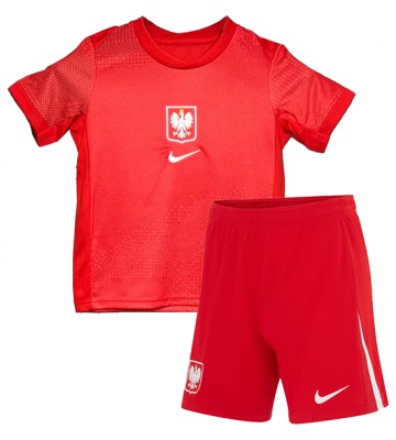 Poland Replica Away Stadium Kit for Kids Euro 2024 Short Sleeve (+ pants)